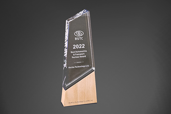 shows a 2022 RSTC Best Automotive & Transport Partner Award for Roctec Technology Limited