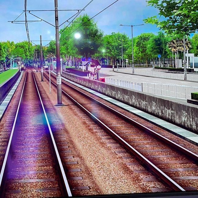 Realistic animations for training drivers to visualise the actual surroundings on site.