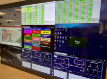 A dashboard of the Intergrated Speed and Position Supervision System for the Light Rail at the control centre