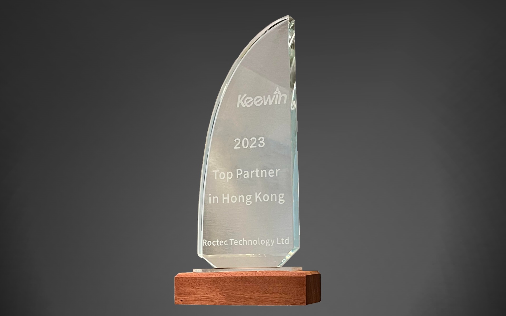 a 2023 Keewin Top Partner in Hong Kong Award for Roctec Technology Limited